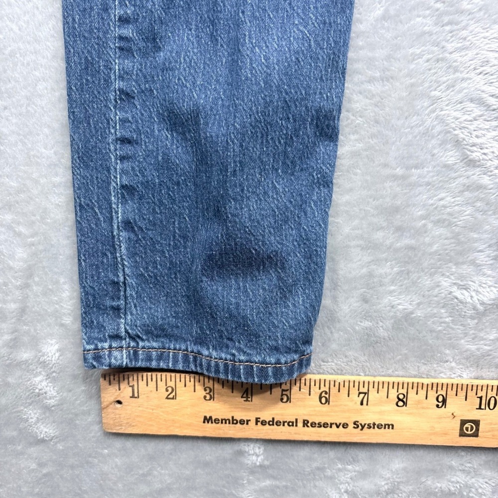 Levi's 502 Taper Jeans Mens 32x34 Blue Medium Wash Stretch Denim Regular Fit - Picture 11 of 11